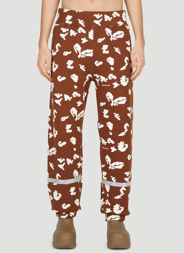 Undercover Graphic Print Track Pants Brown und0150013
