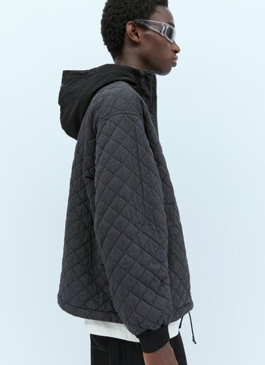Quilted Hooded Jacket Stone Island Quilted Hooded Jacket Grey sto0154032