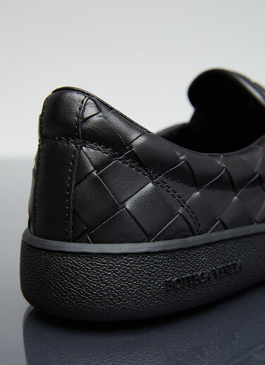 Bottega Veneta イントレチャート スリッポン スニーカー ブラック bov0255104