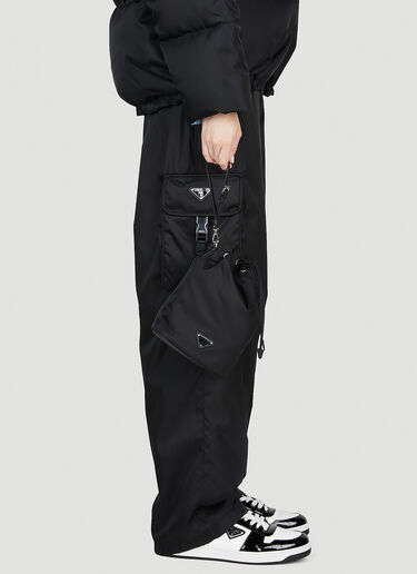 Prada Vela Pouch Bag Black pra0254040