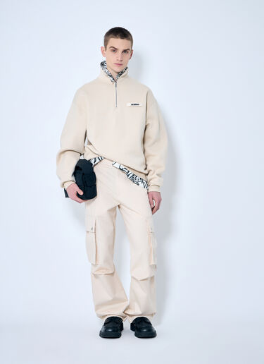 Jacquemus ル カミョヌール グログラン トレーナー  ベージュ jac0160014