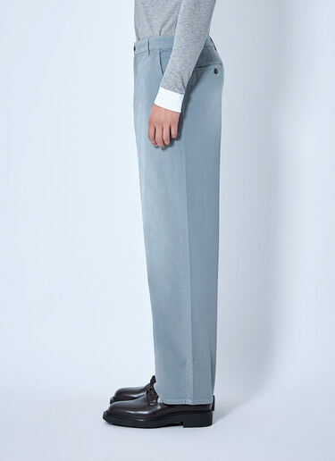 LN-CC® - Miu Miu: Steel Gray Garment-Dyed Twill Pants - Grey Miu Miu Steel Gray Garment-Dyed Twill Pants Grey miu0365009