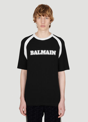 Balmain Retro Logo T-Shirt Black bln0153001