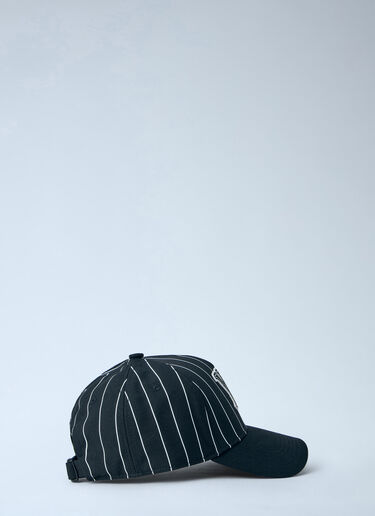Y-3 Pinstripe Logo Baseball Cap Black yyy0364041