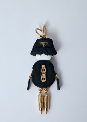 Prada Robot Re-Nylon Bag Charm Brown pra0260066