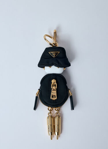 Prada Robot Re-Nylon Bag Charm Black pra0259012