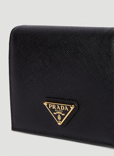 Prada Triangle Logo Bifold Wallet Black pra0250013
