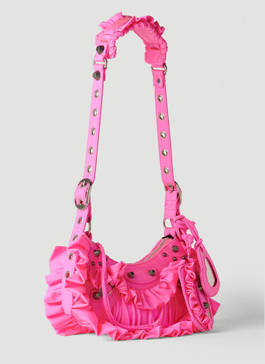 Balenciaga Le Cagole Ruffled XS Shoulder Bag Pink bal0251100