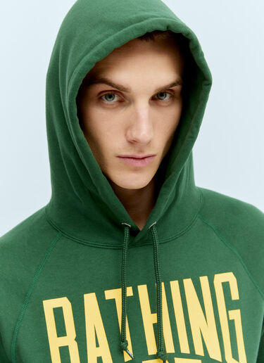 A BATHING APE® NYC Logo Hooded Sweatshirt Green aba0154026