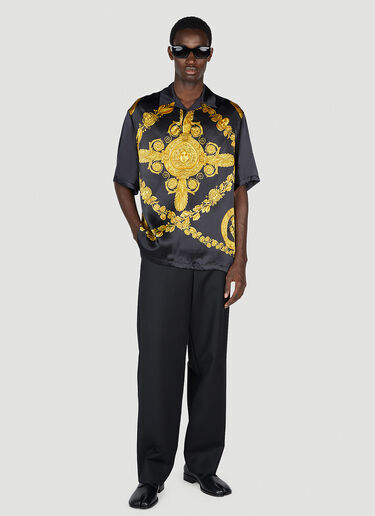 Versace Baroque Print Shirt Gold ver0152012