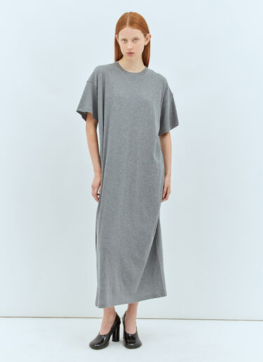 The Row Simo Midi Dress Grey row0257011