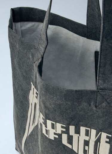 LN-CC® - Rick Owens DRKSHDW: Canvas Tote Bag - Grey Rick Owens DRKSHDW Canvas Tote Bag Grey drk0166025