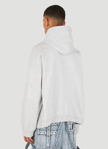 Balenciaga London Wide Fit Hooded Sweatshirt Grey bal0148002
