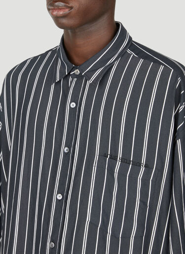 Acne Studios 条纹短袖衬衫 黑色 acn0154012