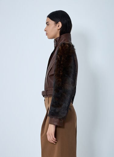 Leather Jacket Chloé Leather Jacket Brown chl0261017