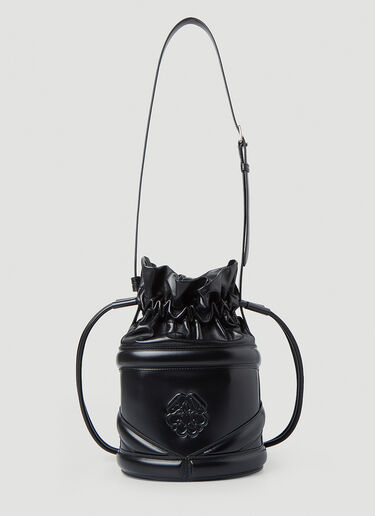 Alexander McQueen Soft Curve Shoulder Bag Black amq0248030