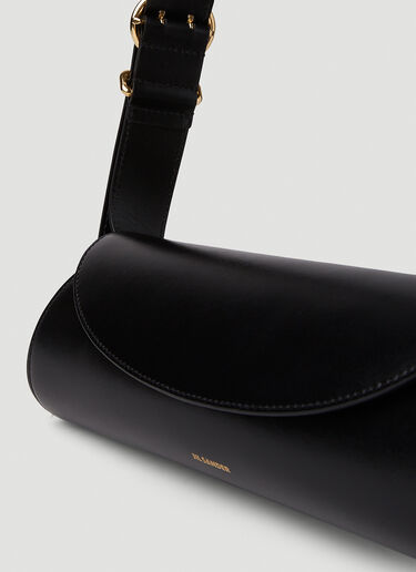 Jil Sander Cannolo Small Shoulder Bag Black jil0251018