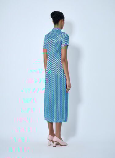 Dries Van Noten Striped Midi Shirt Dress Blue dvn0263010