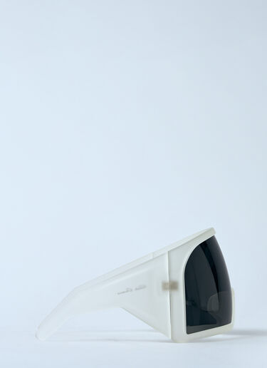 Rick Owens Kriester Sunglasses White ric0359004