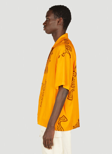 Jacquemus La Chemise Jean Shirt Orange jac0151023