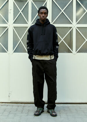 Space Available Upcycled Plant-Based Hooded Sweatshirt Black spa0354009