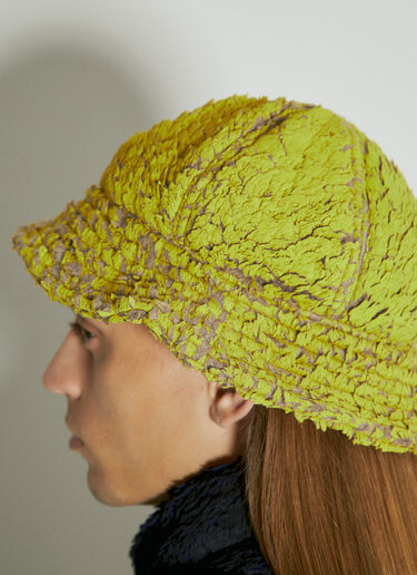 Song for the Mute Painted Fleece Bucket Hat Yellow sfm0154015