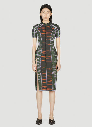 Ester Manas Graphic Print Dress Green est0252005