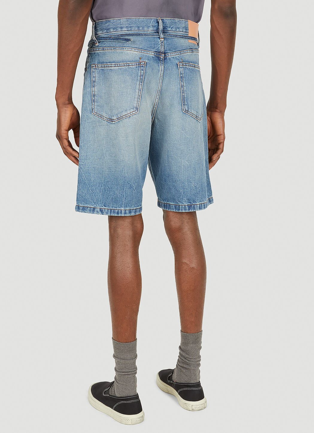 Acne studios on sale denim shorts