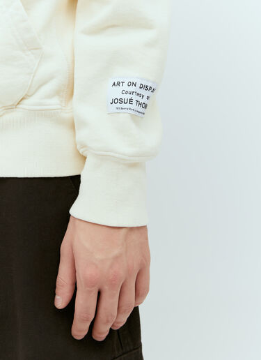 Gallery Dept. Fucked Up Logo Hooded Sweatshirt Beige gdp0152020