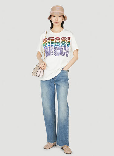 Gucci G-Loved Embellished T-Shirt White guc0251192