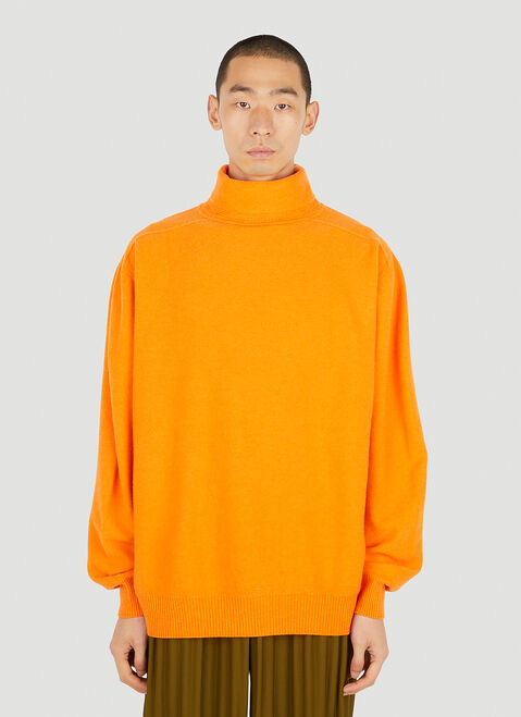 Homme Plissé Issey Miyake High Neck Sweater Black hmp0153001