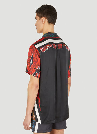 Phipps Dragon Print Bowling Shirt Red phi0148002