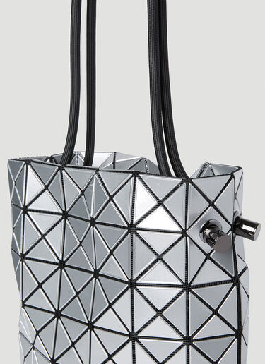 Bao Bao Issey Miyake Wring Bucket Shoulder Bag Silver bao0252007