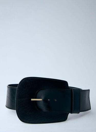 Sportmax Maxi Leather Belt Black spx0264061