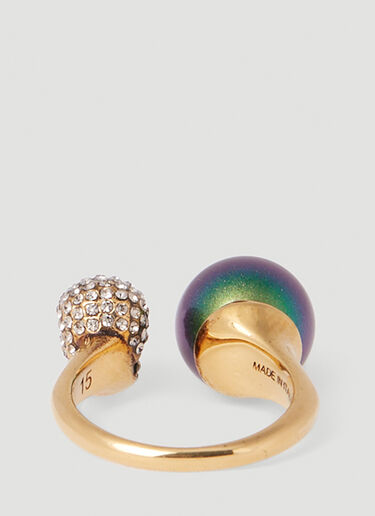 Alexander McQueen 스컬 링 골드 amq0251071