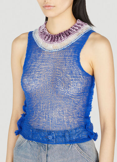 Marni 镂空针织背心 蓝色 mni0252015
