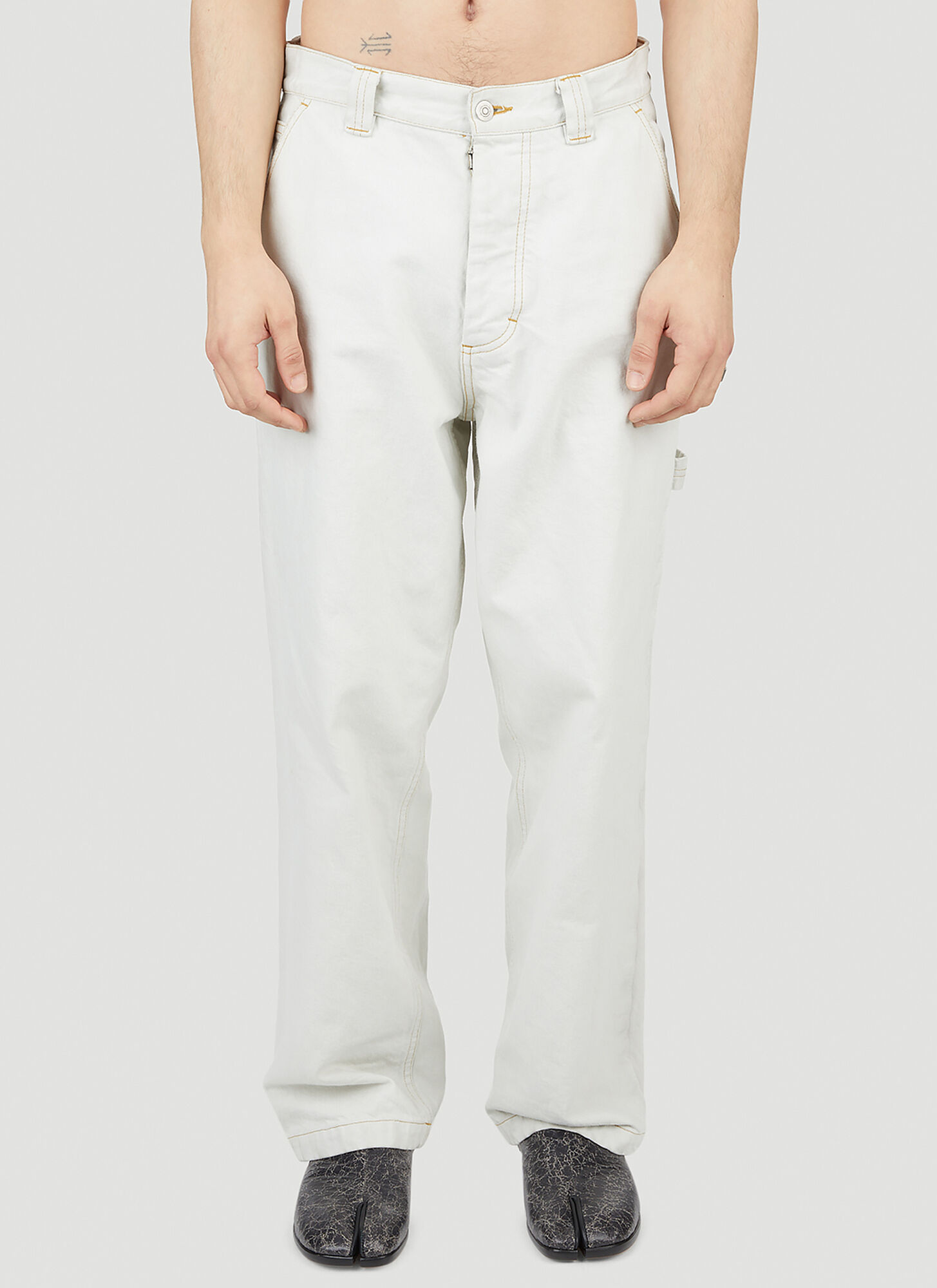 Maison Margiela Five Pocket Trousers In White