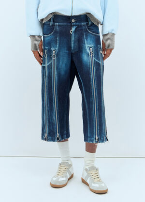 Charlie Constantinou Adjustable-Fit Zip Shorts Blue cco0156002
