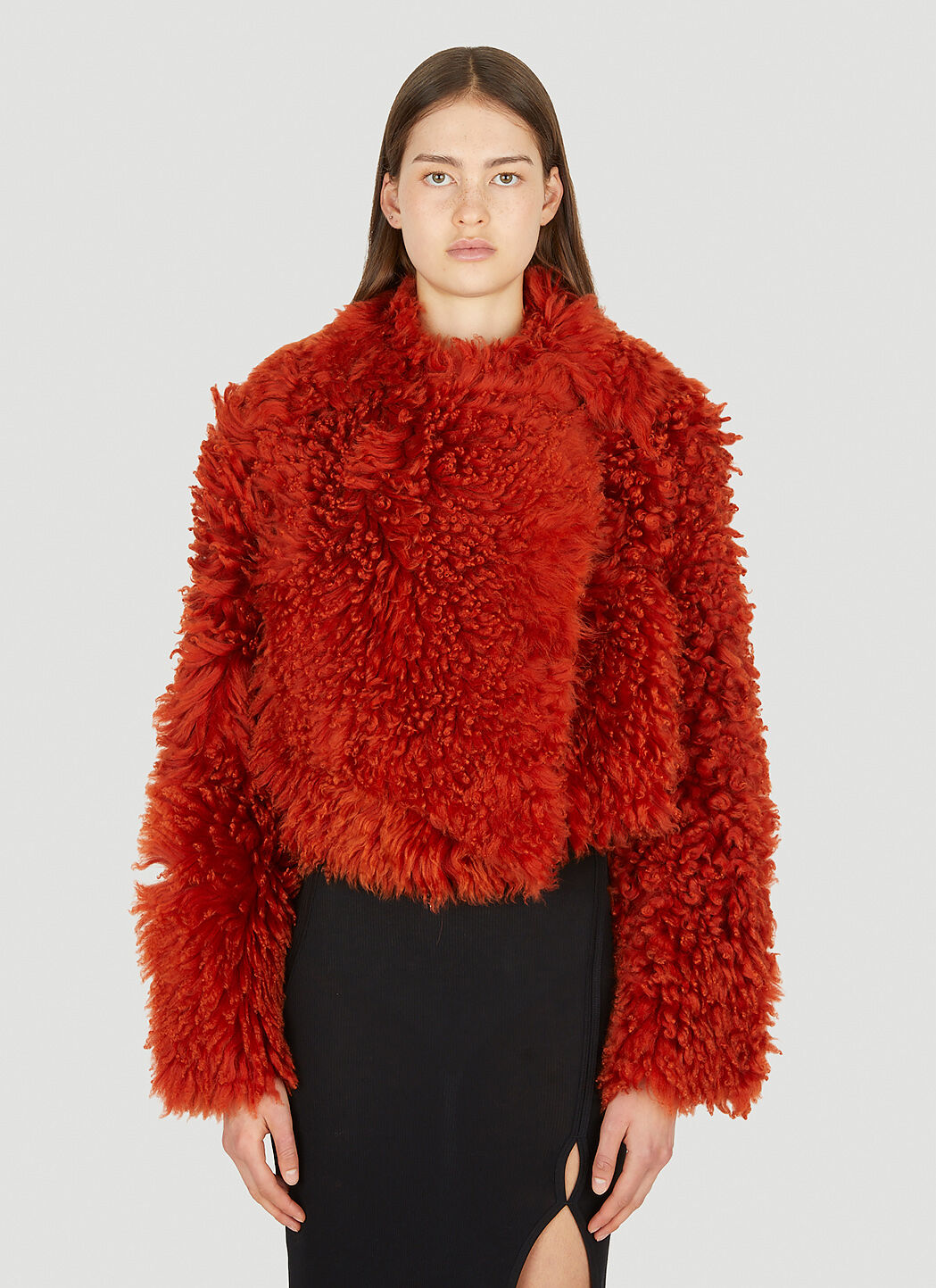 Helmut lang hotsell faux fur jacket