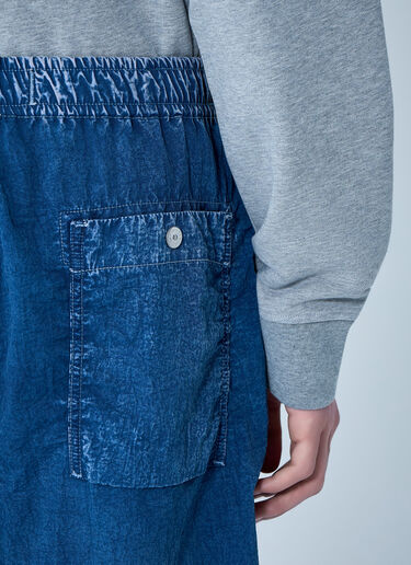 Stone Island Elasticated Denim Cargo Trousers Blue sto0164031