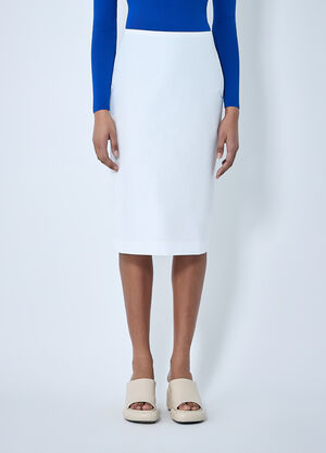 Jil Sander High-Waisted Pencil Skirt White jil0264037