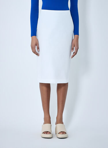 Jil Sander High-Waisted Pencil Skirt White jil0264037