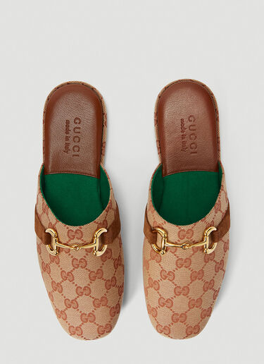 Gucci Pericle GG Horsebit Slip-On Shoes Brown guc0139092