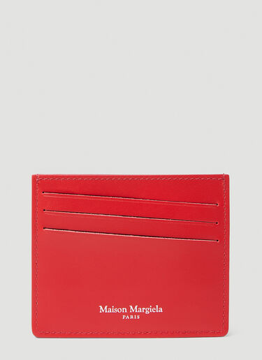 Maison Margiela Diagonal Slot Cardholder Red mla0147024