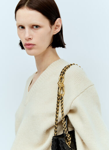 Bottega Veneta 스몰 체인 안디아모 핸드백 블랙 bov0256013