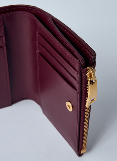 Bottega Veneta Intrecciato 小号双折钱夹  酒红色 bov0259049