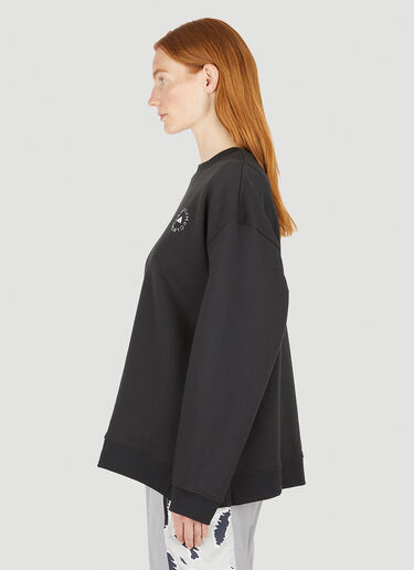 adidas by Stella McCartney Logo Print Sweatshirt Black asm0247002