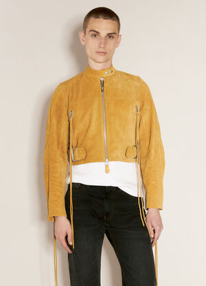 Eytys Uma Suede Biker Jacket Yellow eyt0356024