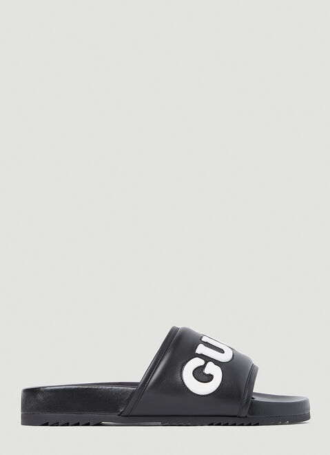 Versace Logo Slides Black ver0153026