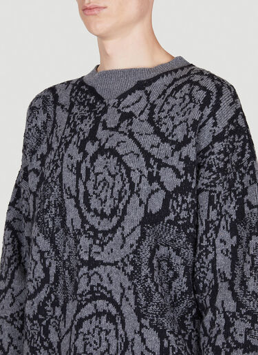 Versace Barocco 针织毛衣 黑色 ver0155005